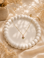 Evaraa Rosé Tulip Pendant Necklace