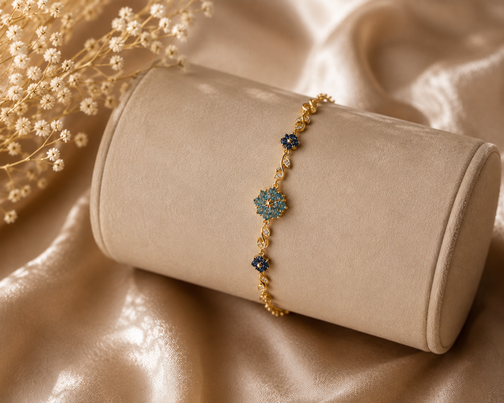 Evaraa Blue Blossom Bracelet